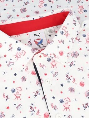 Puma X Volition Celebration Shirt Polo Short Sleeve Golf Apparel